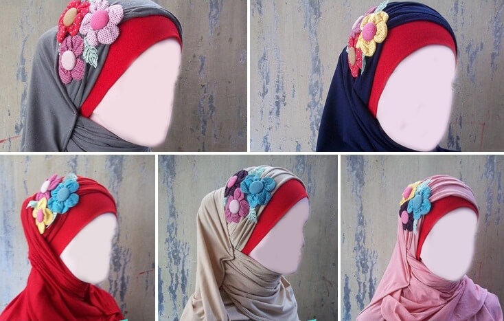 Cara Membuat Hiasan Jilbab Dari Manik Manik