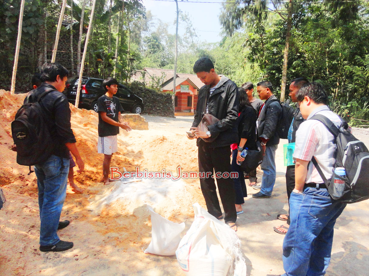 Kunjungan ke Petani Jamur