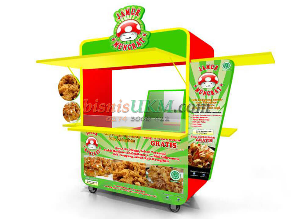 Paket Gerobak Waralaba Jamur Muncrat