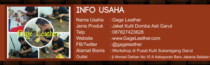 Info bisnis Gage Leather