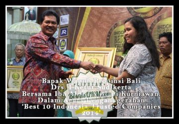 Kampung souvenir menerima penghargaan dari Wakil Gubernur Bali