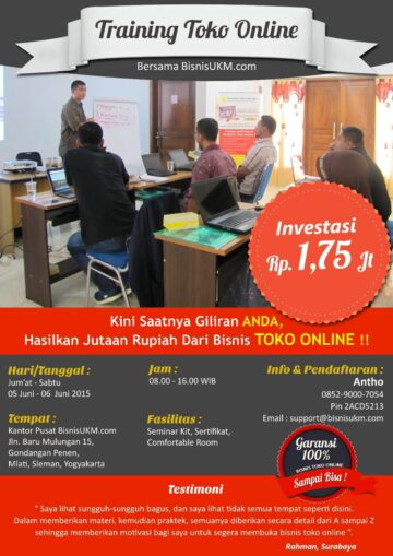 Training toko online Juni 2015