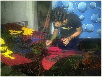 Proses pembuatan batik proboparon