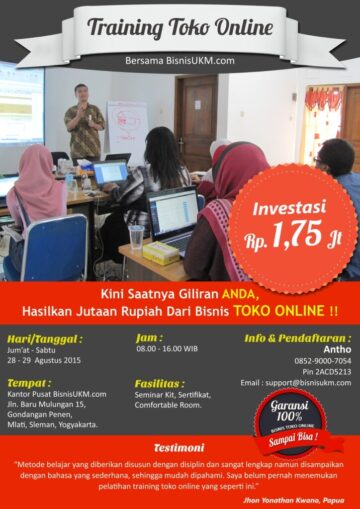 Training toko online bulan Agustus