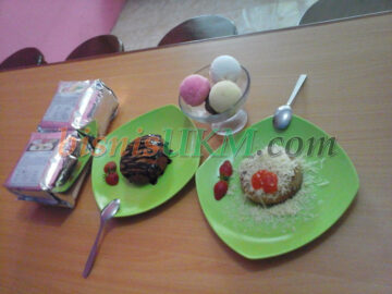 Menu unggulan warung es krim H2O