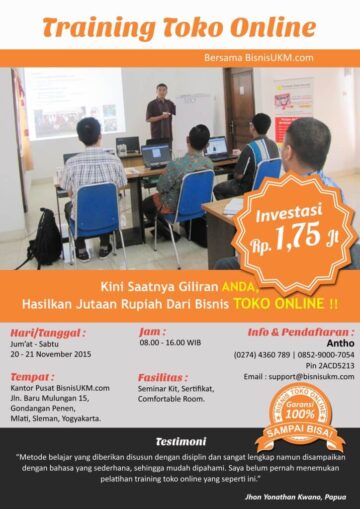Training toko online November 2015