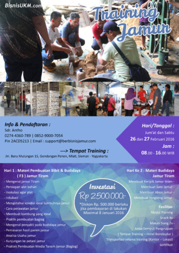 Pelatihan budidaya jamur tiram angkatan ke-47