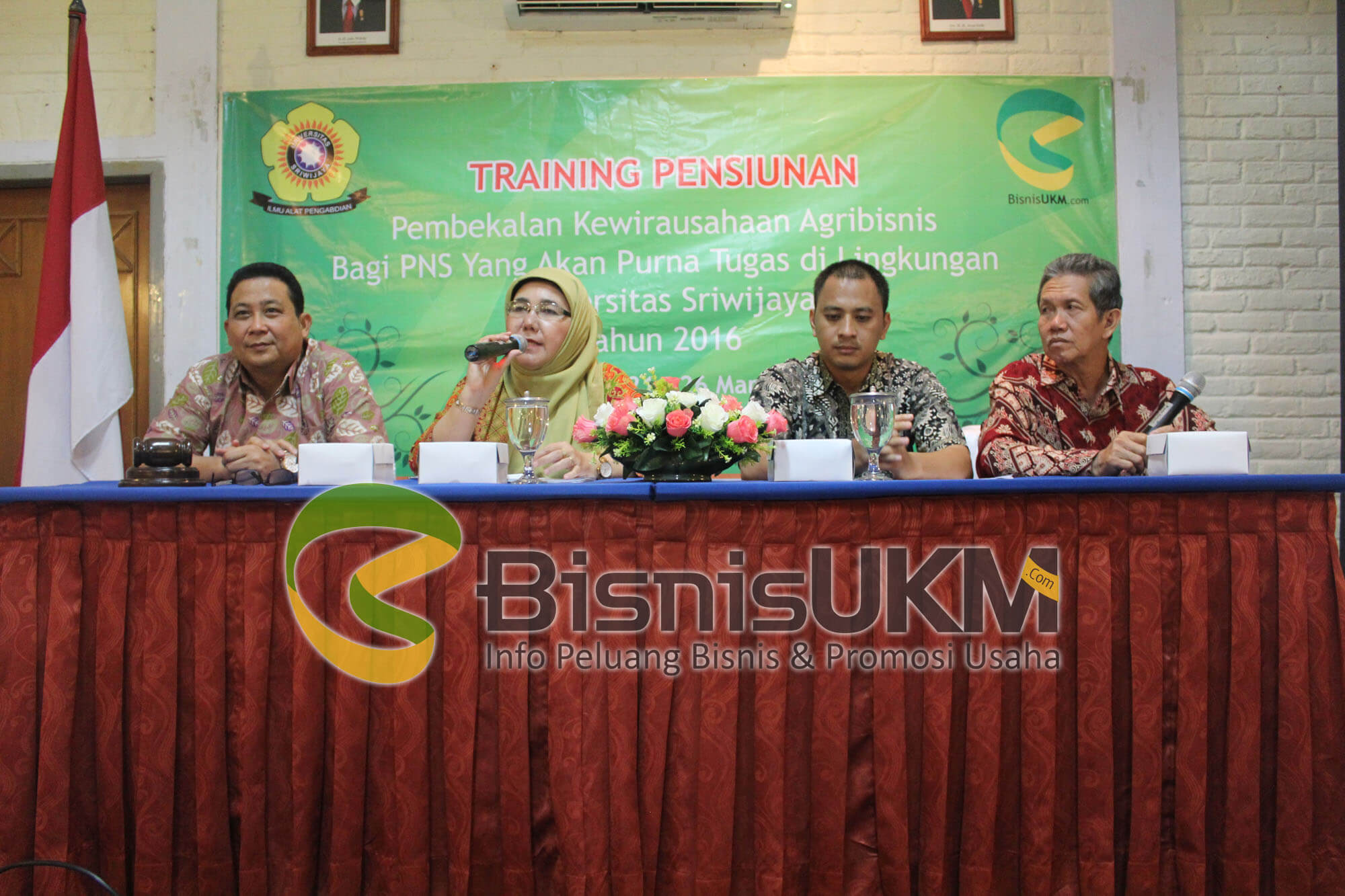 Acara penutupan training pensiunan Universitas Sriwijaya