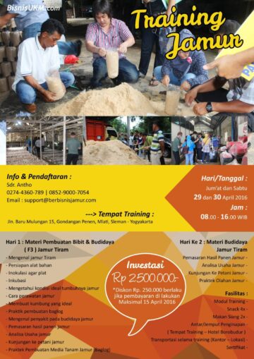 Pelatihan budidaya jamur tiram