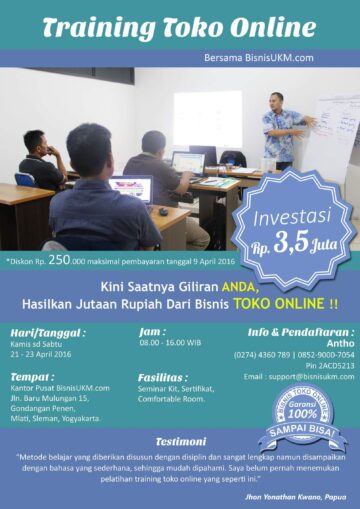Training toko online April 2016
