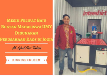 Mesin Pelipat Baju Buatan Mahasiswa UMY Digunakan Perusahaan Kaos di Jogja