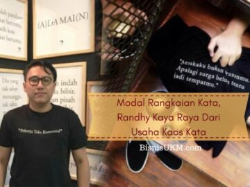 Modal Rangkaian Kata, Randhy Kaya Raya Dari Usaha Kaos Kata