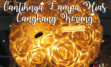 CANTIKNYA LAMPU HIAS CANGKANG KERANG