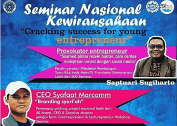 Seminar Wirausaha "Cracking Success for Young Entrepreneur"